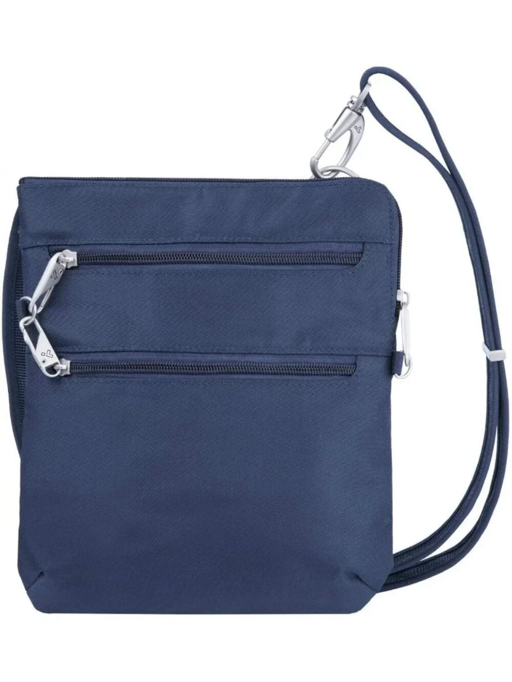 Anti-Theft Classic Slim Double Zip Crossbody Bag for Travel & Everyday Use